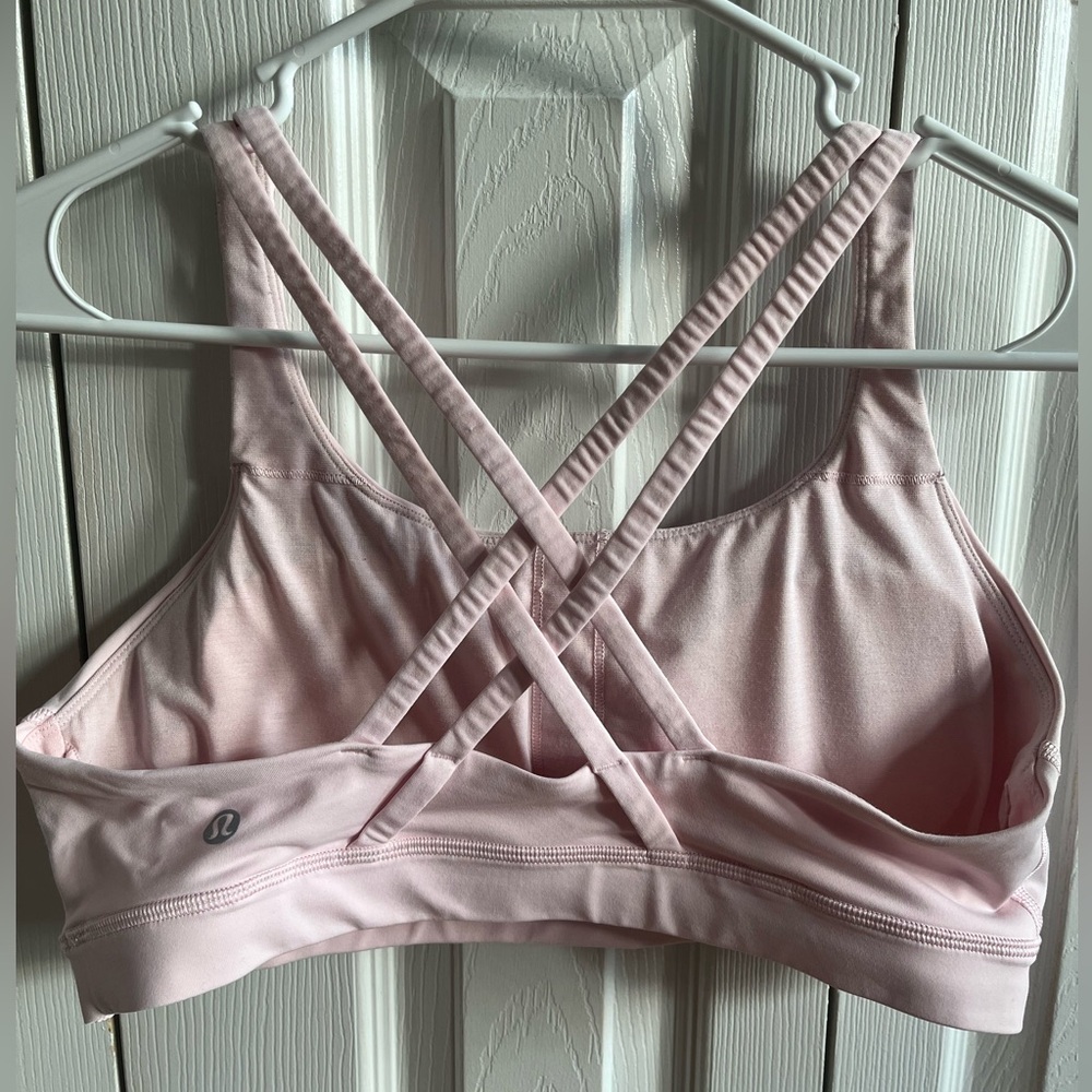 Lululemon Sports Bra Light Pink